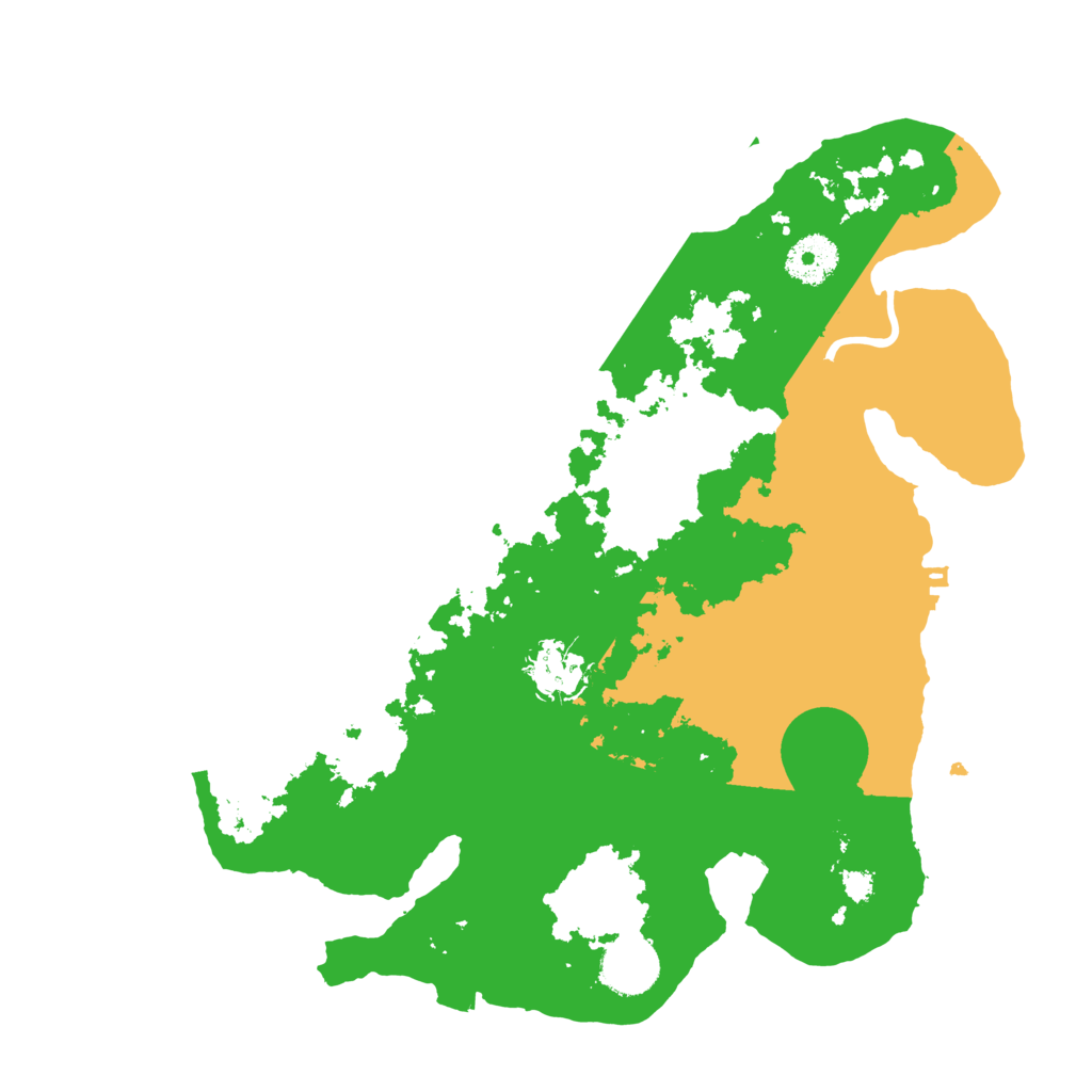 Biome Rust Map: Procedural Map, Size: 3300, Seed: 249278334