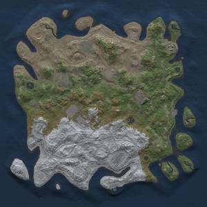 Thumbnail Rust Map: Procedural Map, Size: 4250, Seed: 1732449563, 19 Monuments