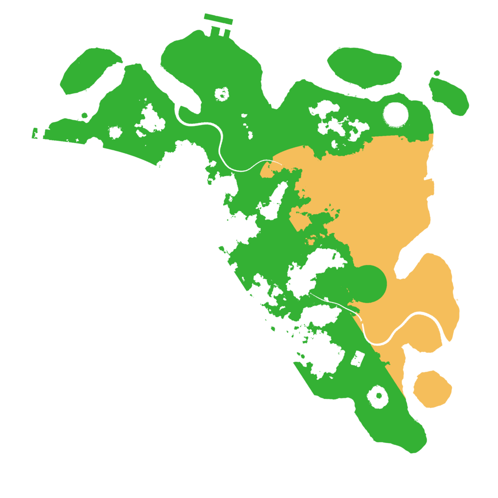 Biome Rust Map: Procedural Map, Size: 3500, Seed: 2202028