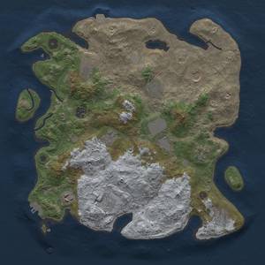 Thumbnail Rust Map: Procedural Map, Size: 3750, Seed: 81502792, 18 Monuments