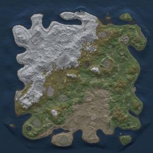 Thumbnail Rust Map: Procedural Map, Size: 4500, Seed: 1229987587, 19 Monuments