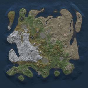 Thumbnail Rust Map: Procedural Map, Size: 3500, Seed: 1221701482, 16 Monuments