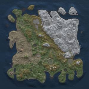 Thumbnail Rust Map: Procedural Map, Size: 4250, Seed: 2058070744, 18 Monuments