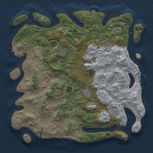 Thumbnail Rust Map: Procedural Map, Size: 4500, Seed: 1909317111, 19 Monuments