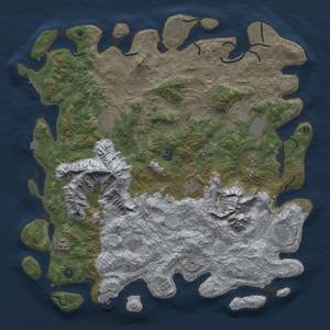 Thumbnail Rust Map: Procedural Map, Size: 5000, Seed: 54034290, 19 Monuments