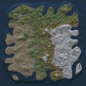 Thumbnail Rust Map: Procedural Map, Size: 4500, Seed: 1892125035, 19 Monuments