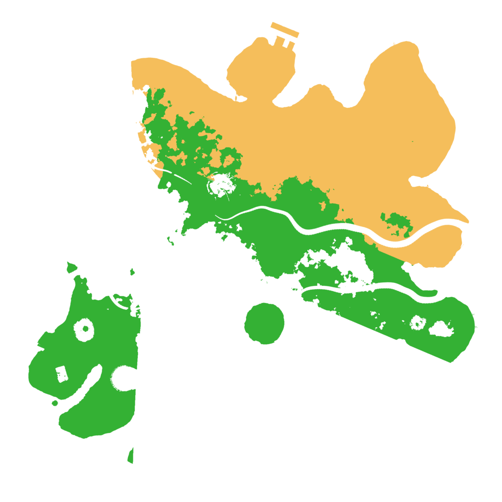 Biome Rust Map: Procedural Map, Size: 3500, Seed: 1250140872