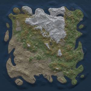 Thumbnail Rust Map: Procedural Map, Size: 4500, Seed: 17364506, 19 Monuments