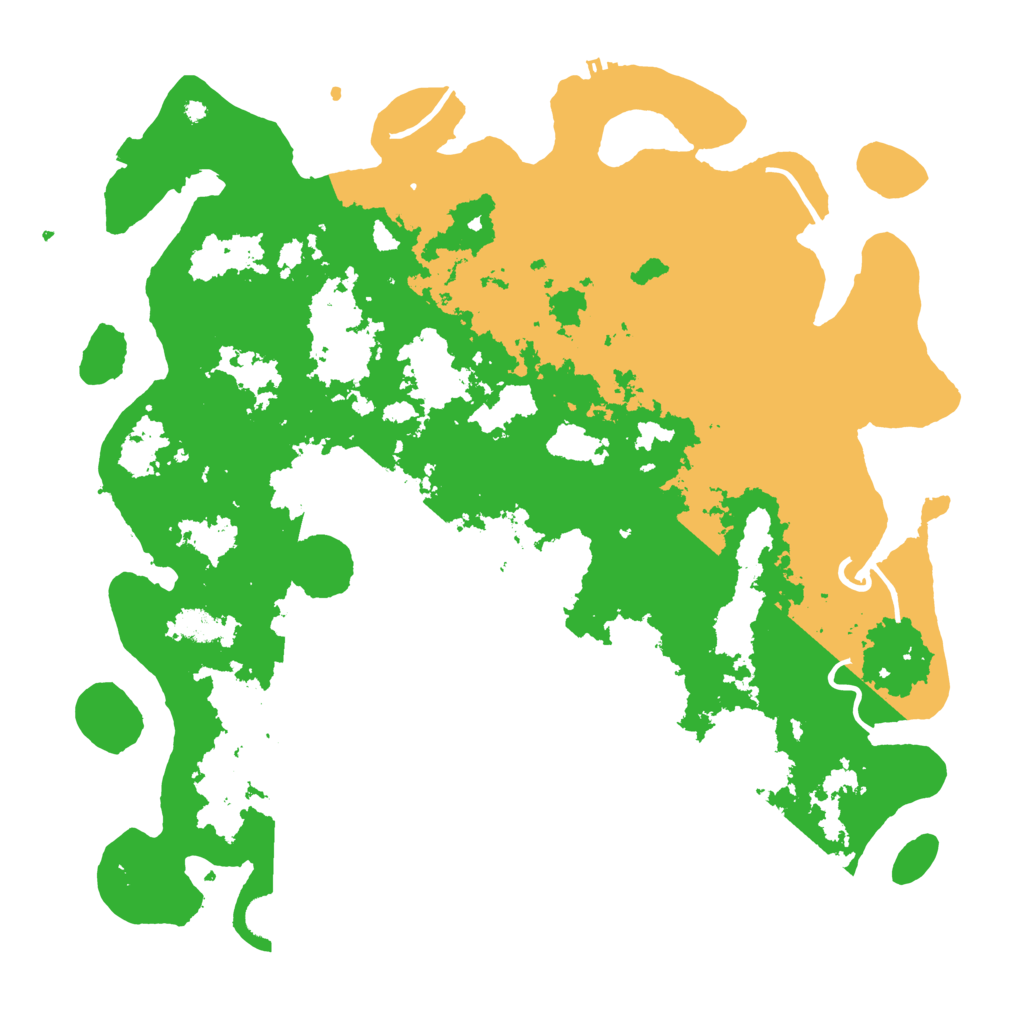 Biome Rust Map: Procedural Map, Size: 4500, Seed: 1758942811