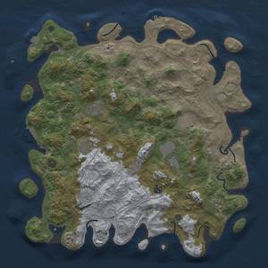 Thumbnail Rust Map: Procedural Map, Size: 4500, Seed: 1758942811, 19 Monuments