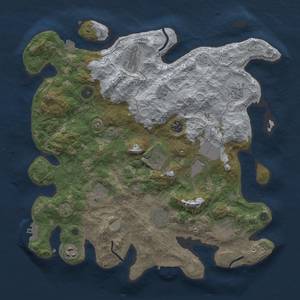 Thumbnail Rust Map: Procedural Map, Size: 3800, Seed: 89509978, 18 Monuments