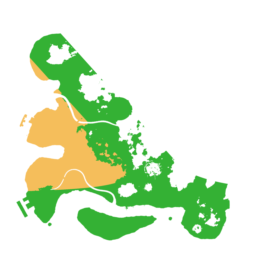 Biome Rust Map: Procedural Map, Size: 3000, Seed: 1234889