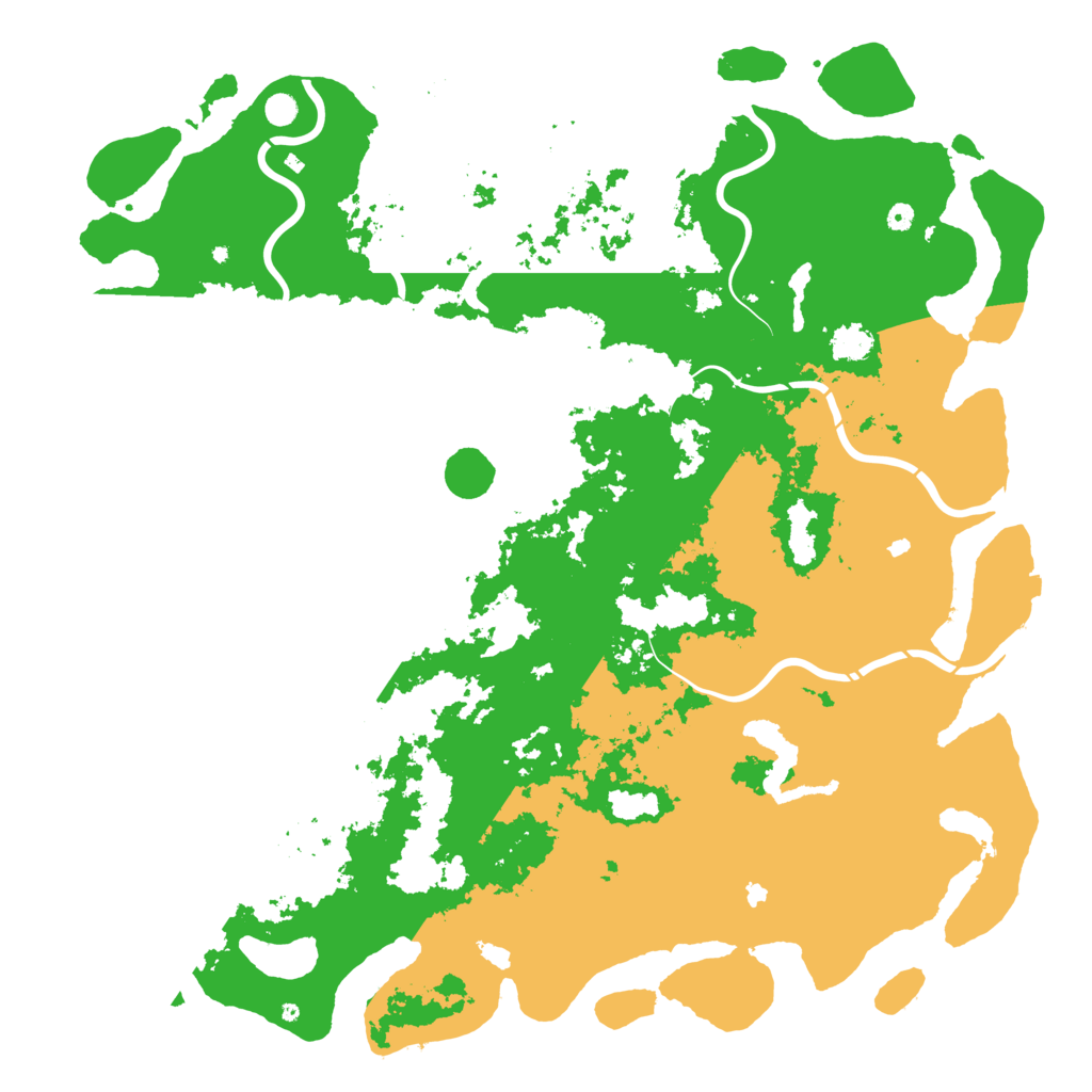 Biome Rust Map: Procedural Map, Size: 6000, Seed: 1465165