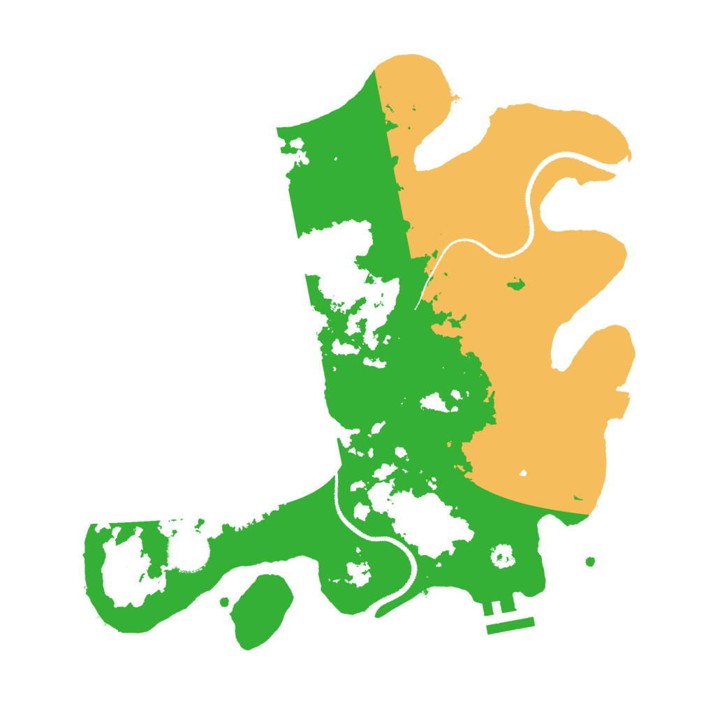 Biome Rust Map: Procedural Map, Size: 3000, Seed: 350570540