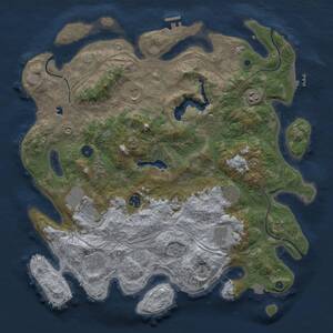 Thumbnail Rust Map: Procedural Map, Size: 4250, Seed: 871118797, 15 Monuments