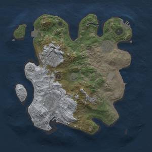 Thumbnail Rust Map: Procedural Map, Size: 3000, Seed: 24172, 11 Monuments