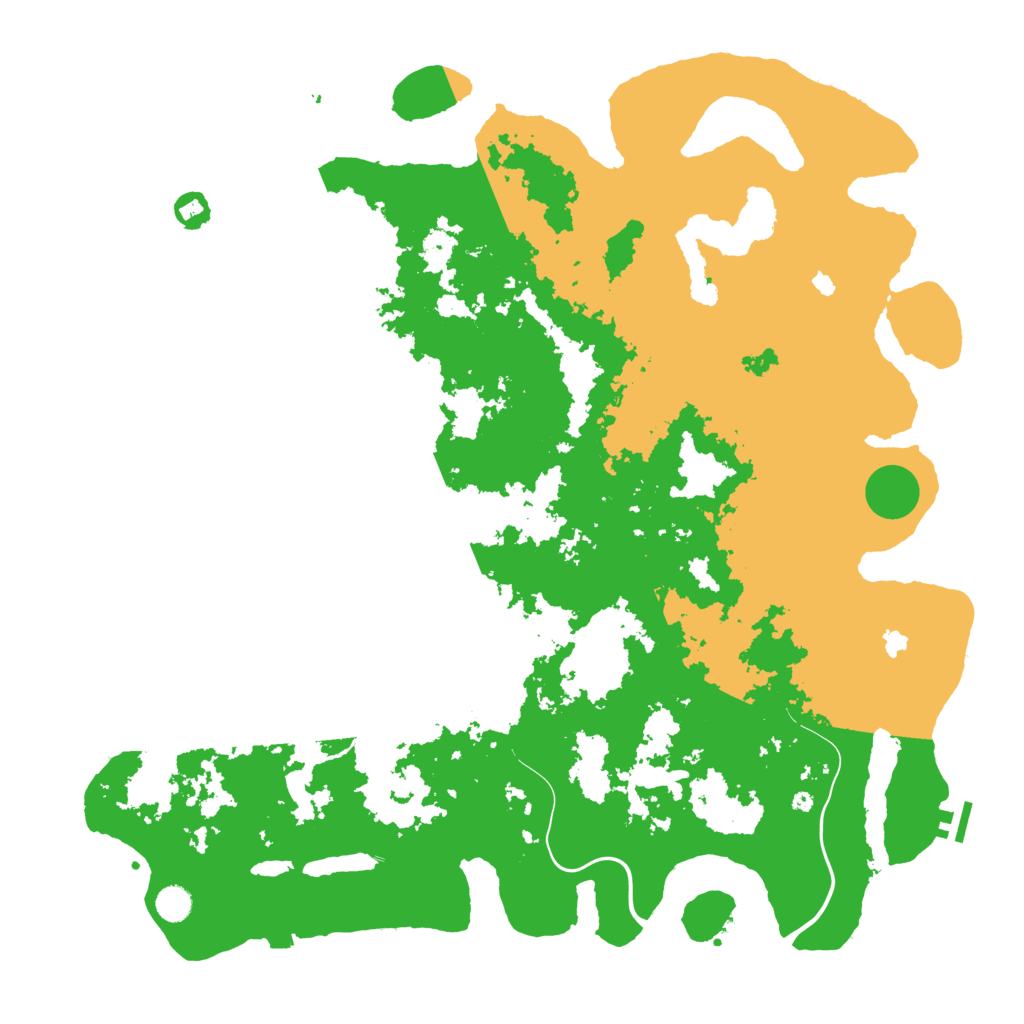 Biome Rust Map: Procedural Map, Size: 5000, Seed: 844358