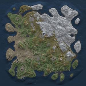 Thumbnail Rust Map: Procedural Map, Size: 4250, Seed: 1933747066, 18 Monuments