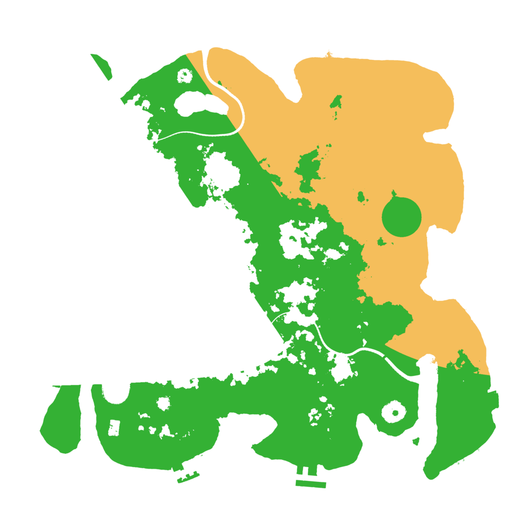 Biome Rust Map: Procedural Map, Size: 3500, Seed: 1117126521