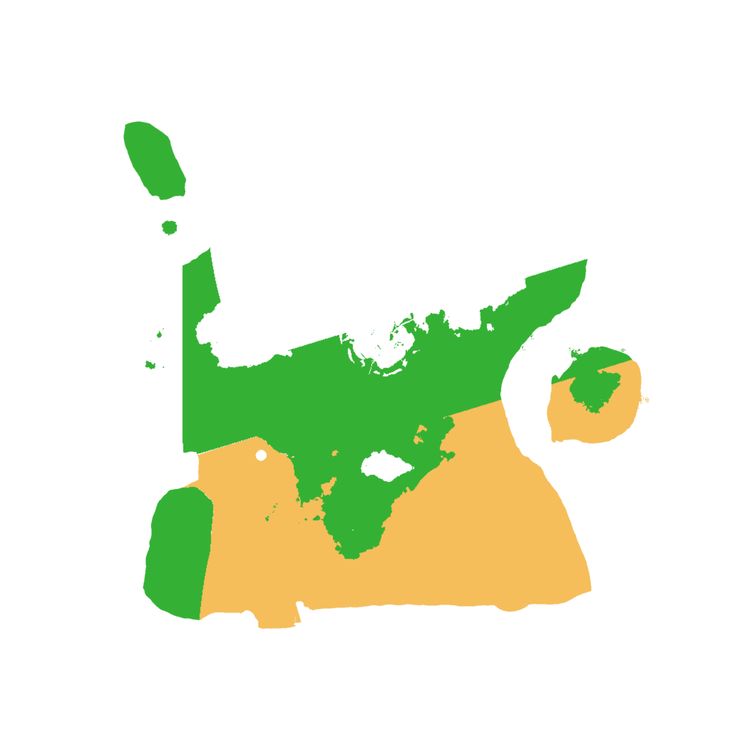 Biome Rust Map: Procedural Map, Size: 2000, Seed: 424445