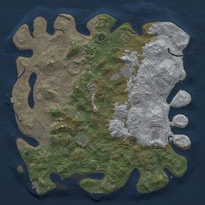 Thumbnail Rust Map: Procedural Map, Size: 4500, Seed: 22524954, 19 Monuments