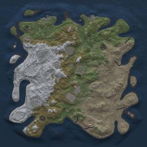 Thumbnail Rust Map: Procedural Map, Size: 4000, Seed: 1457590760, 18 Monuments