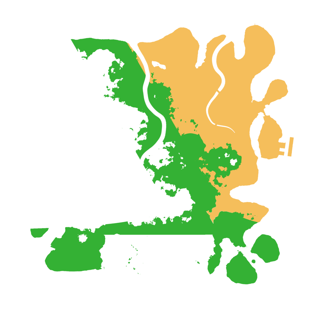 Biome Rust Map: Procedural Map, Size: 3300, Seed: 1031938900
