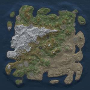 Thumbnail Rust Map: Procedural Map, Size: 4250, Seed: 1049766407, 19 Monuments