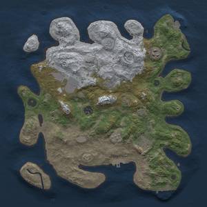 Thumbnail Rust Map: Procedural Map, Size: 3500, Seed: 1188104764, 14 Monuments