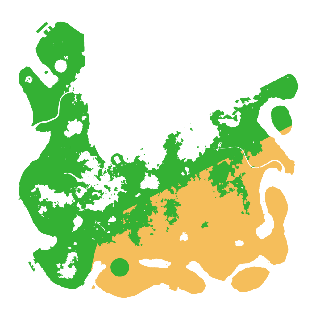 Biome Rust Map: Procedural Map, Size: 4500, Seed: 372530127