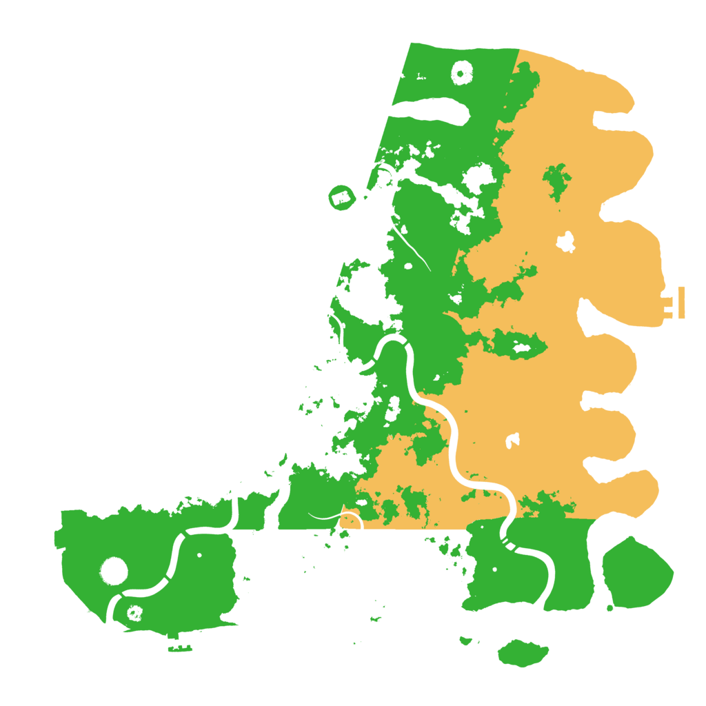 Biome Rust Map: Procedural Map, Size: 4500, Seed: 215967457