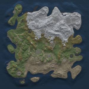 Thumbnail Rust Map: Procedural Map, Size: 4000, Seed: 1582535633, 18 Monuments