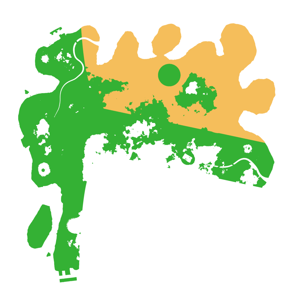 Biome Rust Map: Procedural Map, Size: 3500, Seed: 127834587
