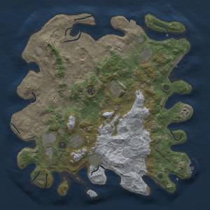 Thumbnail Rust Map: Procedural Map, Size: 4000, Seed: 1582674622, 19 Monuments