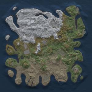 Thumbnail Rust Map: Procedural Map, Size: 4000, Seed: 1320411569, 18 Monuments