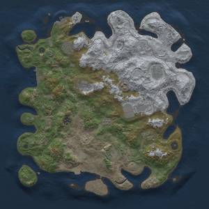 Thumbnail Rust Map: Procedural Map, Size: 4000, Seed: 171188649, 17 Monuments