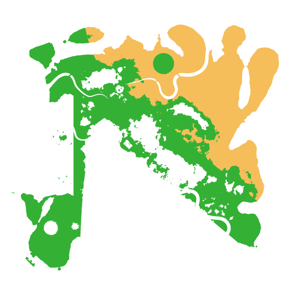 Biome Rust Map: Procedural Map, Size: 3700, Seed: 1379