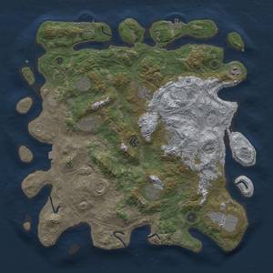 Thumbnail Rust Map: Procedural Map, Size: 4250, Seed: 1116476232, 19 Monuments