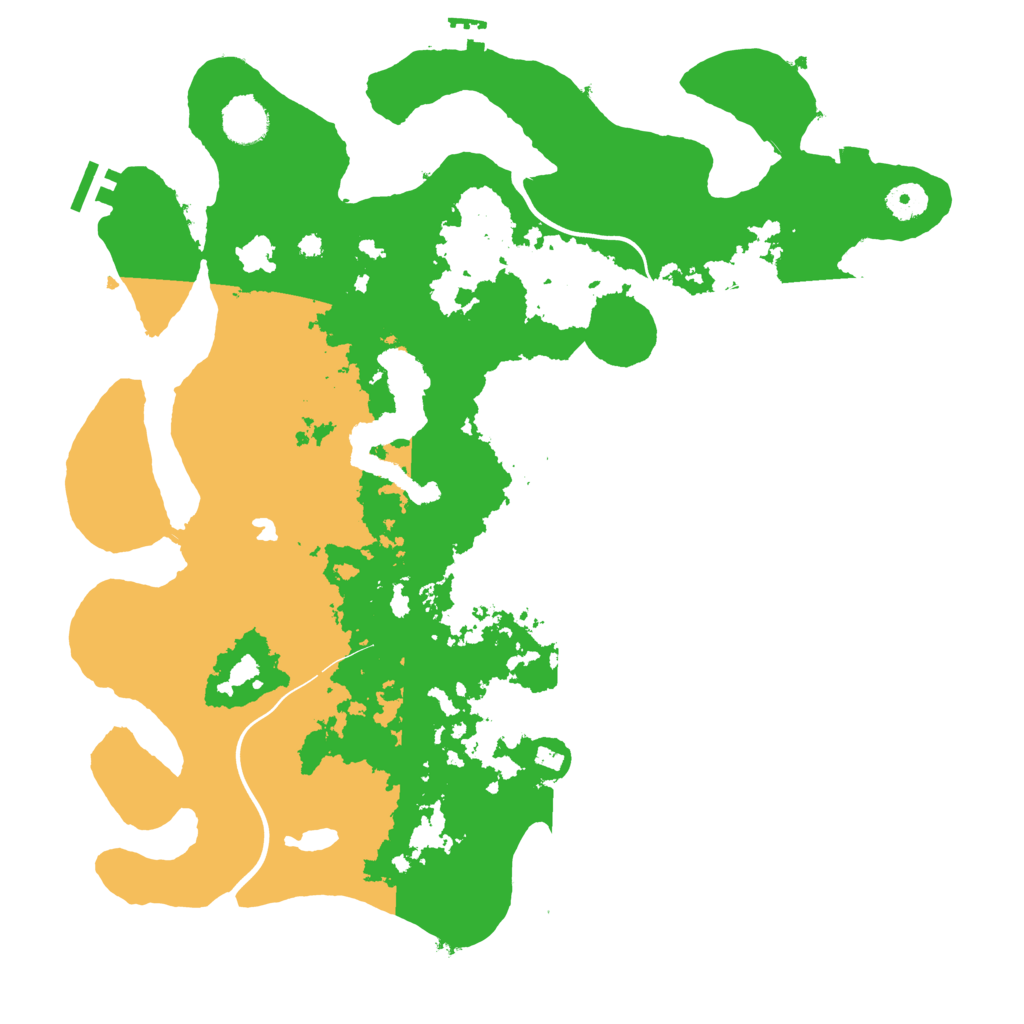 Biome Rust Map: Procedural Map, Size: 4000, Seed: 458339859