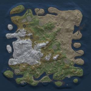 Thumbnail Rust Map: Procedural Map, Size: 4254, Seed: 73646714, 18 Monuments