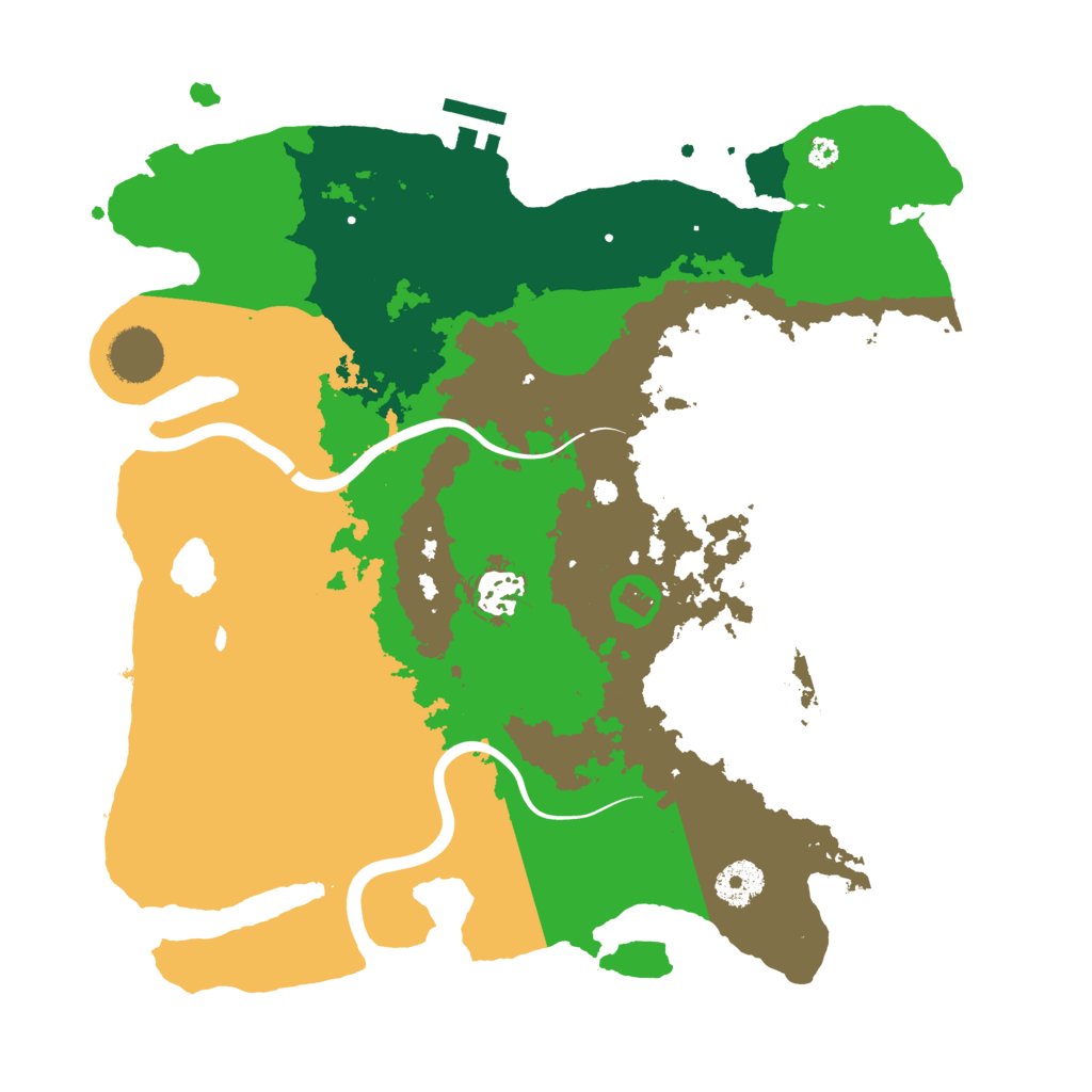 Biome Rust Map: Procedural Map, Size: 3500, Seed: 1912138894