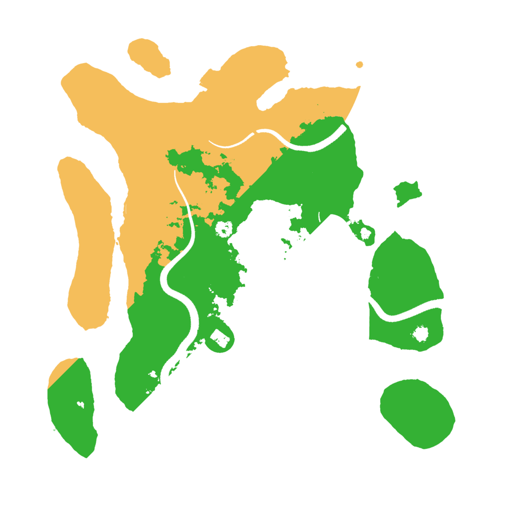 Biome Rust Map: Procedural Map, Size: 3000, Seed: 20250