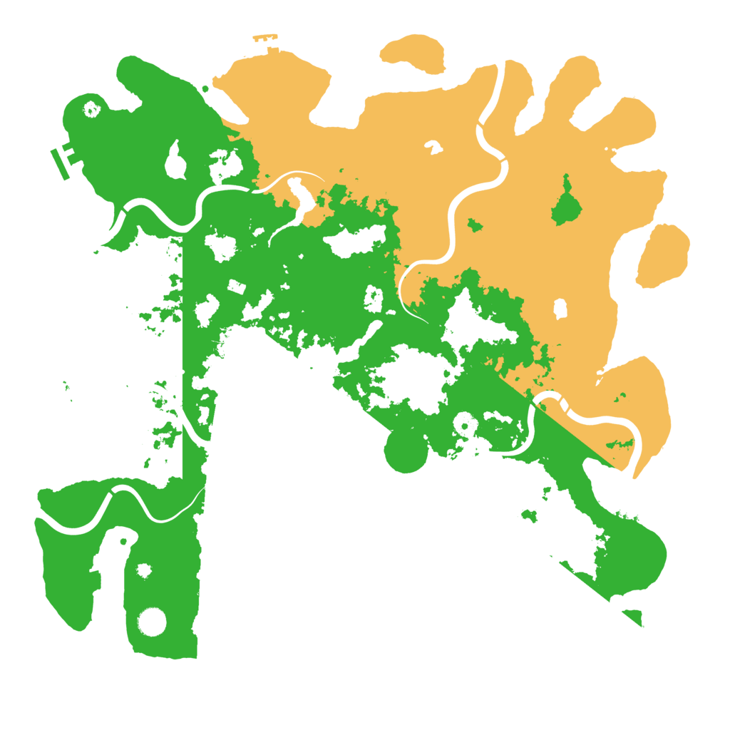 Biome Rust Map: Procedural Map, Size: 4500, Seed: 138663645