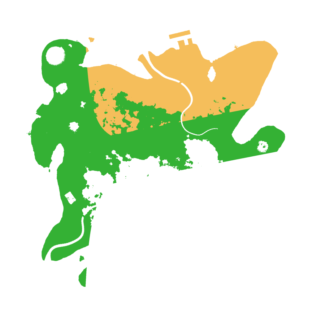 Biome Rust Map: Procedural Map, Size: 3000, Seed: 1810721396