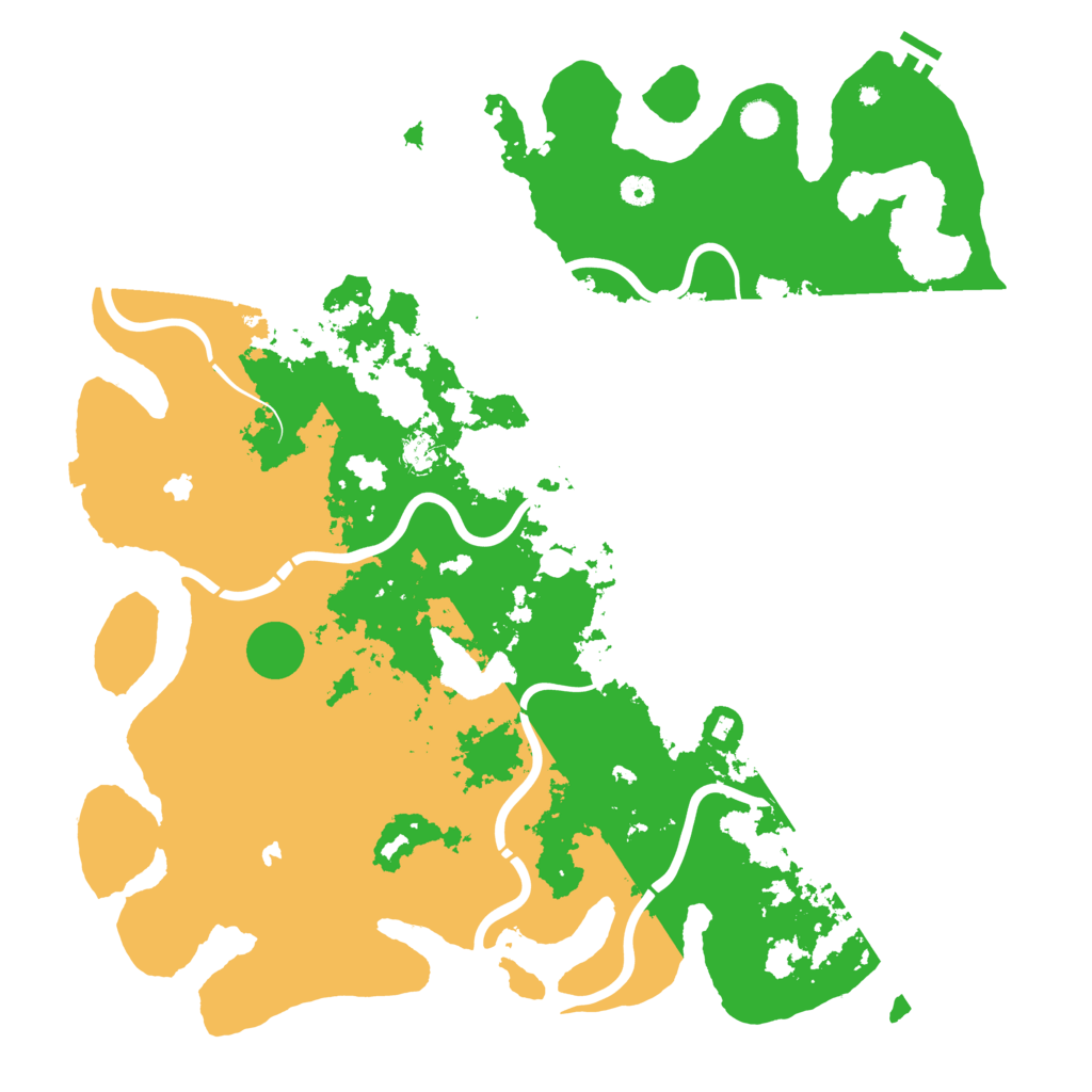 Biome Rust Map: Procedural Map, Size: 5000, Seed: 152474