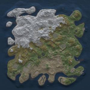 Thumbnail Rust Map: Procedural Map, Size: 4250, Seed: 34939540, 19 Monuments