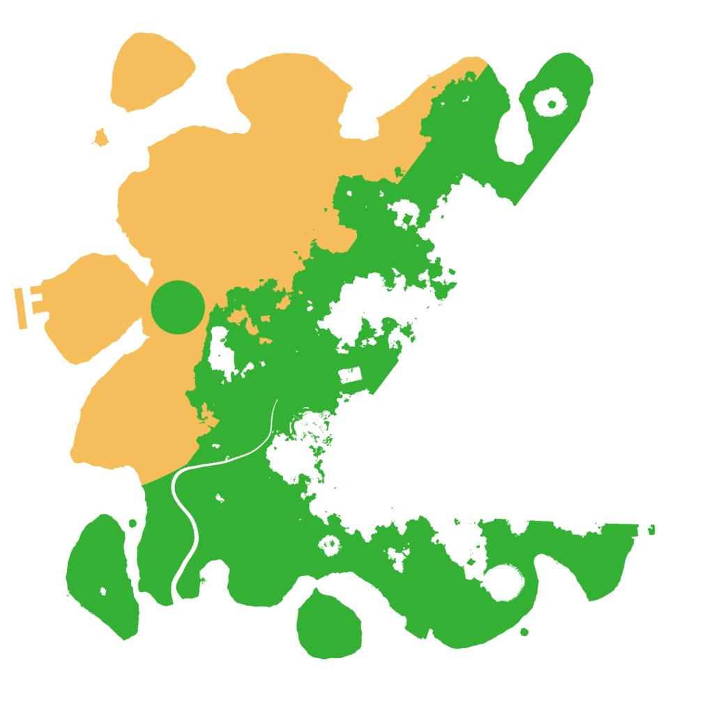 Biome Rust Map: Procedural Map, Size: 3500, Seed: 92912345