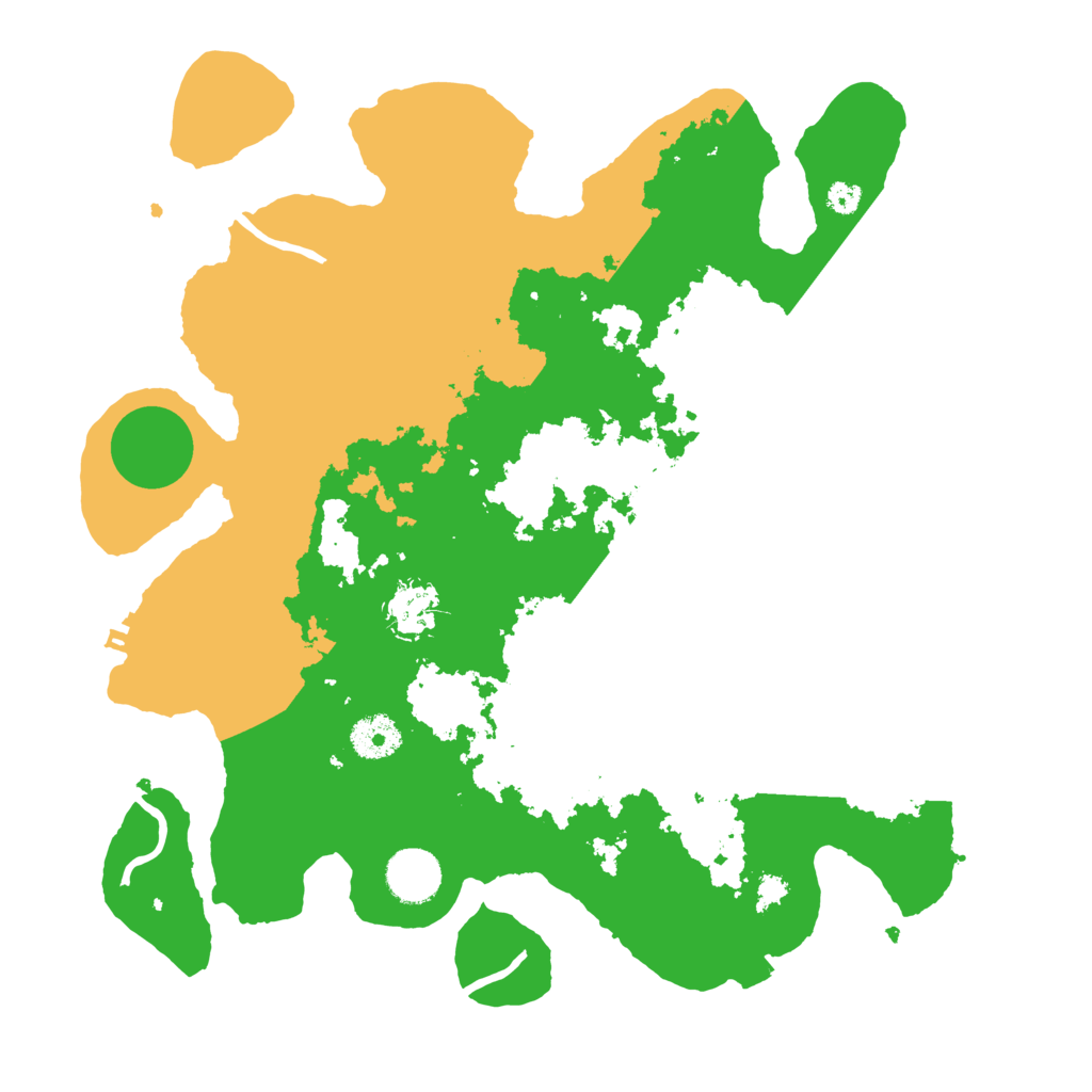 Biome Rust Map: Procedural Map, Size: 3500, Seed: 92912345