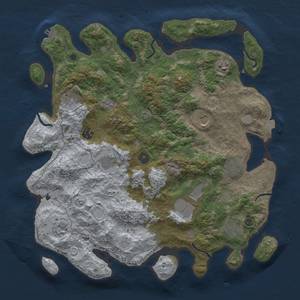 Thumbnail Rust Map: Procedural Map, Size: 4000, Seed: 251717105, 17 Monuments