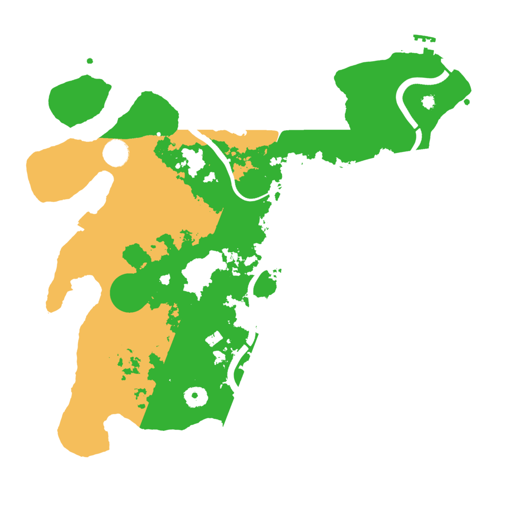 Biome Rust Map: Procedural Map, Size: 3500, Seed: 494314475